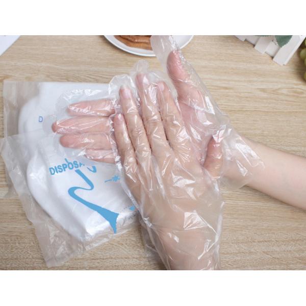 Food Grade Polyethylene Disposable Gloves Resists Tearing For Cleaning