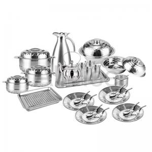 Cheap Family cookware sets stainless steel kitchenware random match style wholesale