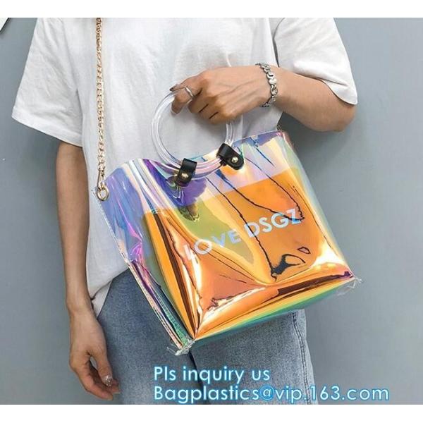 Purses PVC Vinyl Plastic Purse Bag Handbag Ladies, Summer pvc tote bag lady transparent PVC handbags, Shoulder Handbag H