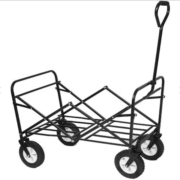 PVC 600D Folding Camping Trolley OEM Folding Utility Wagon Cart