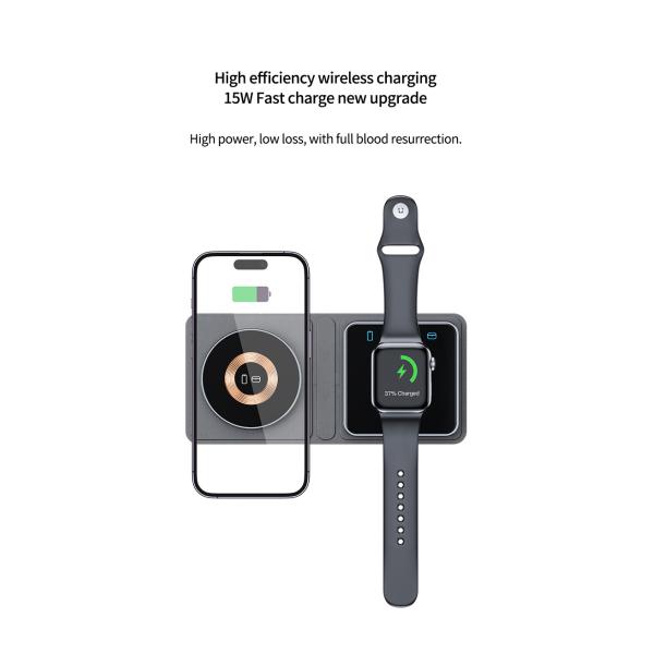 Wireless Charging Pad High Charging Efficiency Wireless Travel Charger