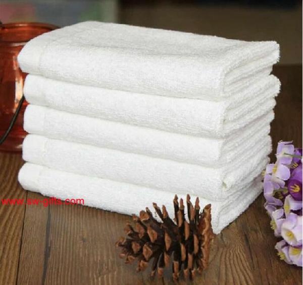Quality Soft Bath Towel White Cotton Big Hotel Towel Washcloths Wedding Hand Towels for sale