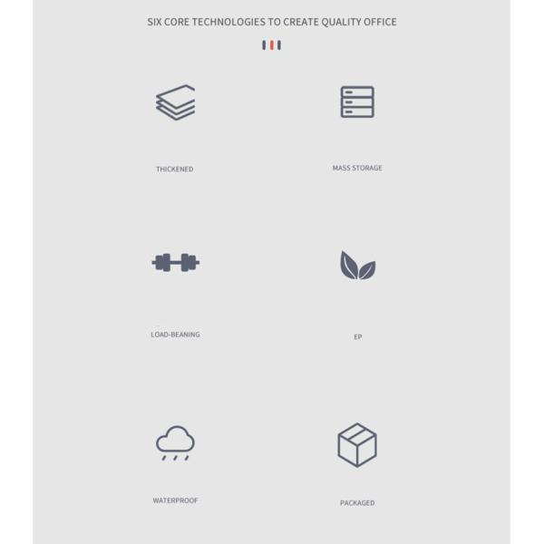 Steel Three Drawer File Hospital Storage Cabinets Electrostatic coating