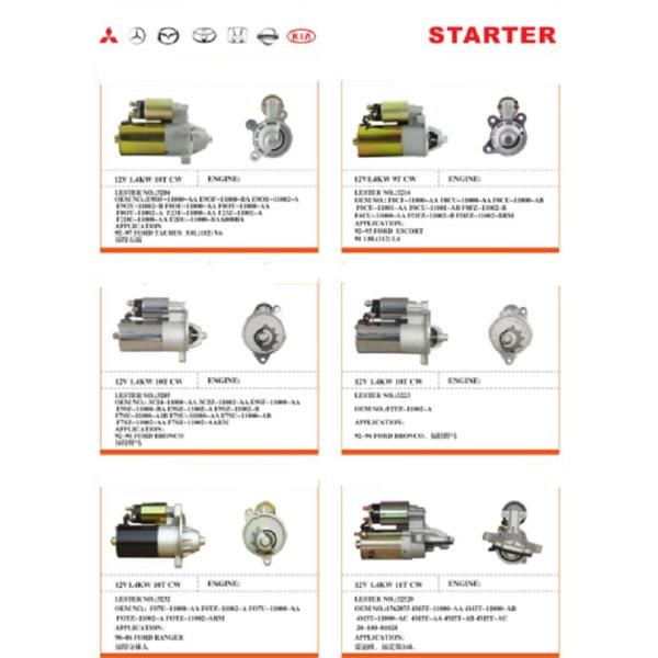 OEM E35618400 B50518400 Auto Engine Starter Lester 16922 For Mazda 323 1.4 1.6L