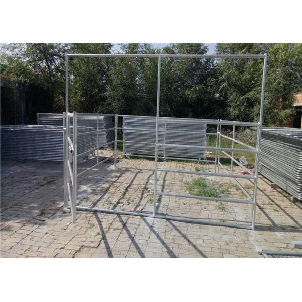 Sheep farm gate fence 40*80mm Oval rail 1.3m tall goat panel 6 bar cattle yard hot dipped galvanized