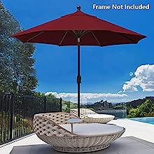Patio Umbrella Canopy Cover