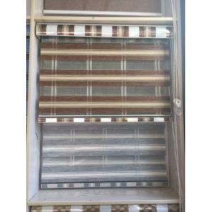 Dual Layer Zebra Blinds Fabric Shades ISO9001 Approved Dust Proof
