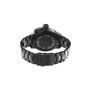 Stainless Steel Durable Waterproof Watches , Mens Black Waterproof Watch
