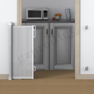 Rolling Extendable 55"-71" Retractable Baby Gate Multi Scene Kids Stair Fence