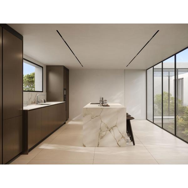 Multifunctional Household High End Wood Veneer Kitchen Furniture For Apartments And Hotel