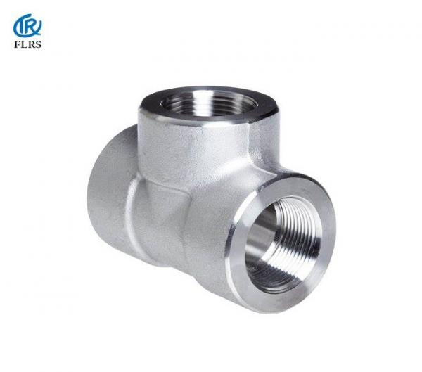 Quality Forged SS BSPP NPT Threaded Socket Weld Equal Tee for sale