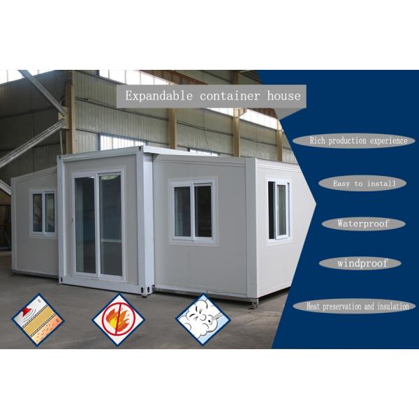 Luxury Modern Style Foldable Expandable Container House With Fiber Cement Board Floor