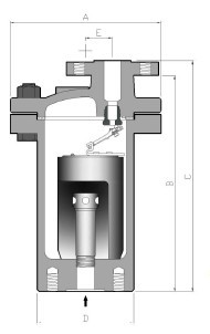 Forged Steel Inverted Bucket Steam Trap 941 951 Model Thread DN15 Flange End