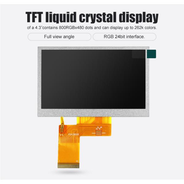 Polcd ST7262E43 Small Tft Lcd Display RGB 24 Bit 4.3 Inch Tft Lcd 800x480