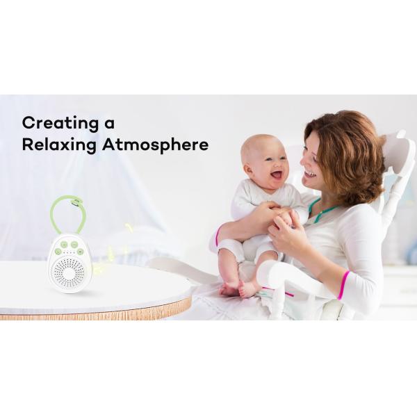 Portable White Noise Machine with 20 Soothing Sounds for Baby Sleep