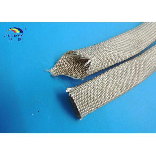 Uncoated Braided Fiberglass Sleeving for Carbon Brush , Soft and Eco-friendly