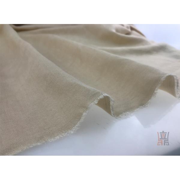 30 / 2 X 14 190gsm Plain Slubbed Ramie Linen Fabric 55 Linen 45 Viscose Fabric