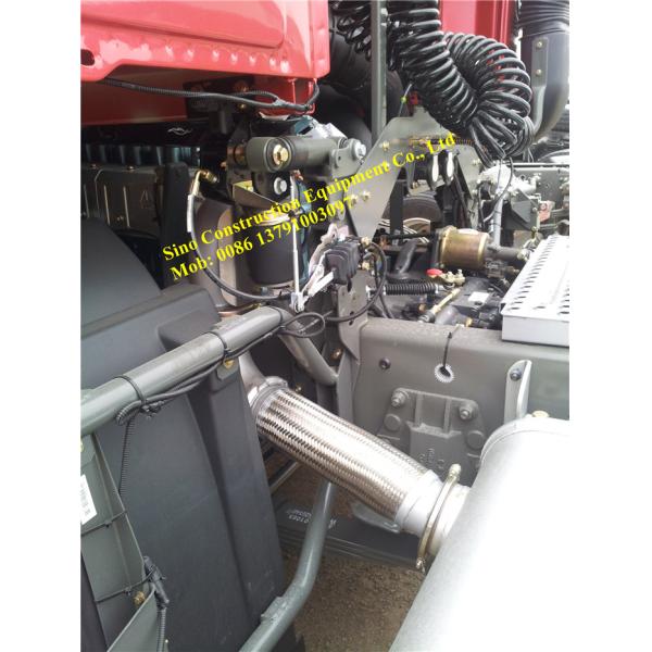 Red 90 Ton Euro III 371hp HOWO 6x4 Prime Mover Truck