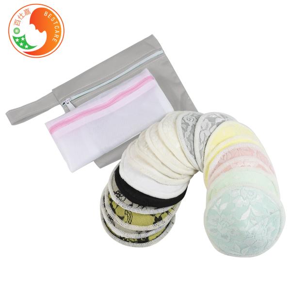 Leakproof Washable Breast Pads Skin Friendly With Round Shape