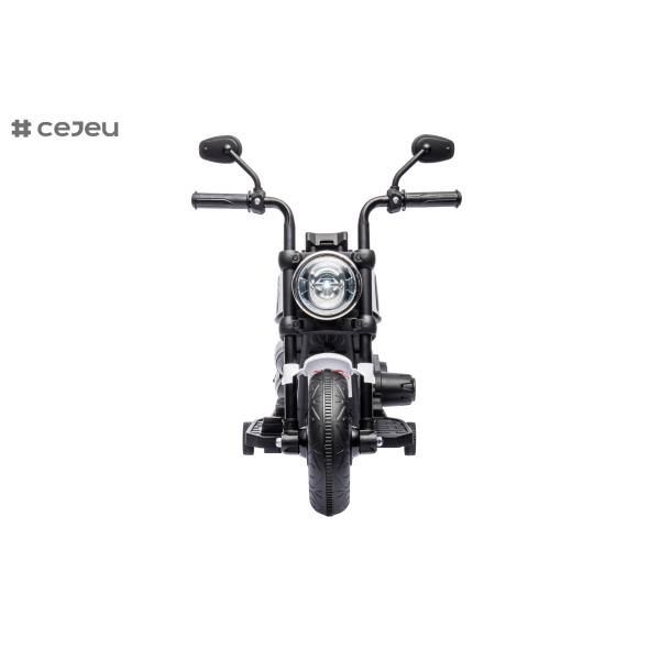 Electric Kids Motorcycle Toy, Music & Lights, Hand Acceleration & Foot Brake, 6V4.5AH