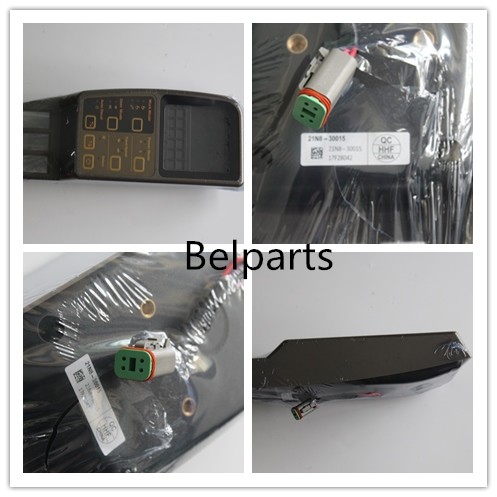 R225-7 Excavator Spare Parts Display Screen 21N8-35002 Monitor For Yellow Cabin