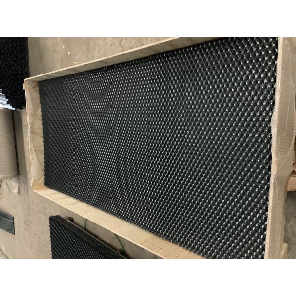 1.8m Width Diamond Black Expanded Metal Mesh Powder Coated Aluminum