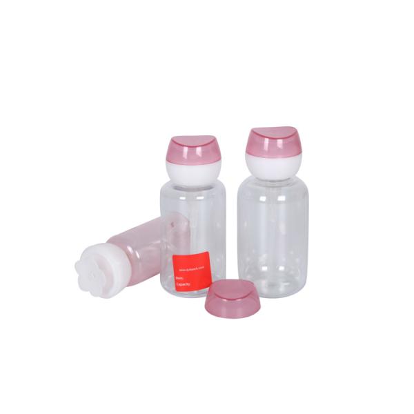 Flower Pump 100 200 300ml PET Nail Polish Remover Bottle