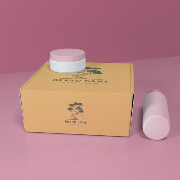 Eco Friendly Cosmetic Makeup Packaging Boxes Corrugated Cardboard Postal Shipping Boxes