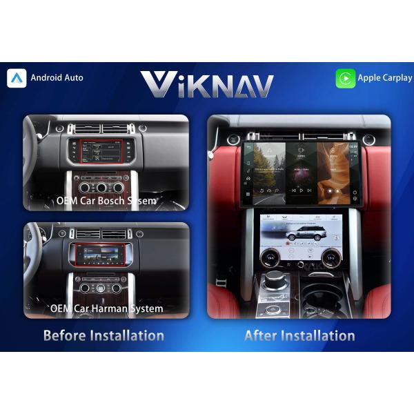 Viknav Car Radio AC Panel For Land Range Rover Vogue L405 2013-2017 Wireless Carplay Auto Stereo GPS Navigation Air Conditioning Climate Palyer