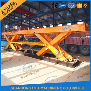 Cheap 8T Electrical Hydraulic Scissor Heavy Duty Lift Tables Elevating Platform With Jack Lift wholesale