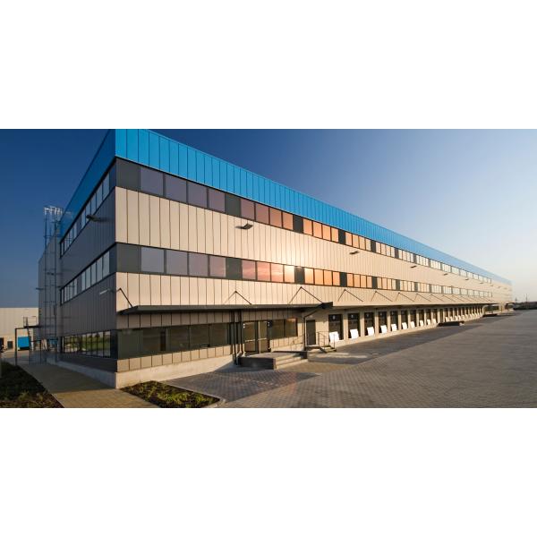 white Modular Prefab Building Construction Structure Workshop pre engineered steel buildings