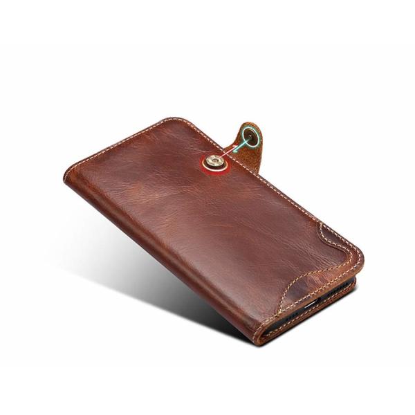 Geniune leather flip phone case for 2019 iphone11 11Rro, 11MAX, plug-in card design