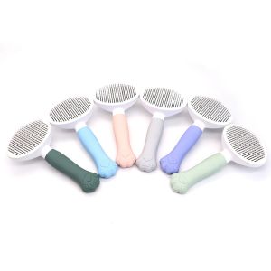 Cheap Grooming Pet Comb Brush Cat Paw Pet Hair Remover Stainless Steel Brushes Dog Cats wholesale