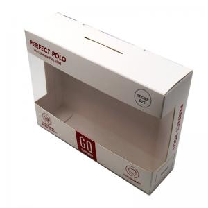 Cheap PVC + Artpaper Clear Window Box Packaging For T - Shirt Socks wholesale