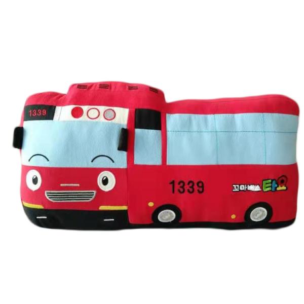 Boys 30cm Red Or Green School Bus Plush Toy Children'S Car Plush Toys