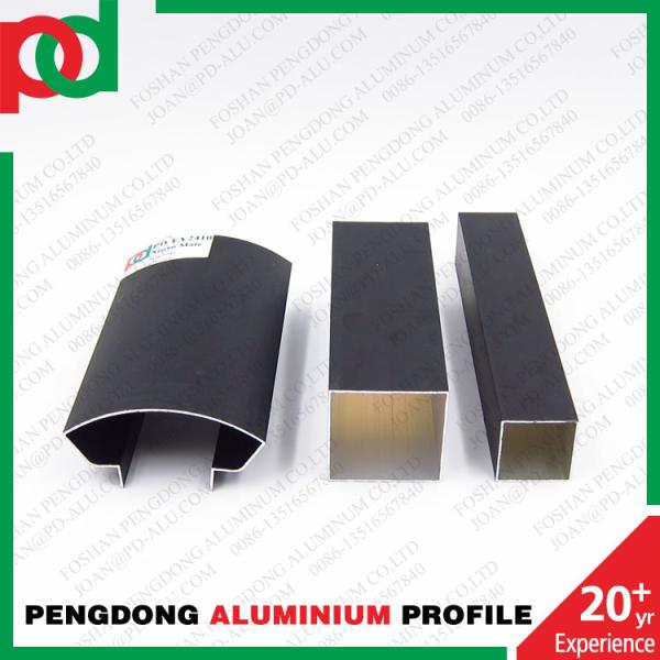 Wooden Grain Colour Aluminium U Channel For Handrail Pergola Balcony Fency Tubes Exported To South America