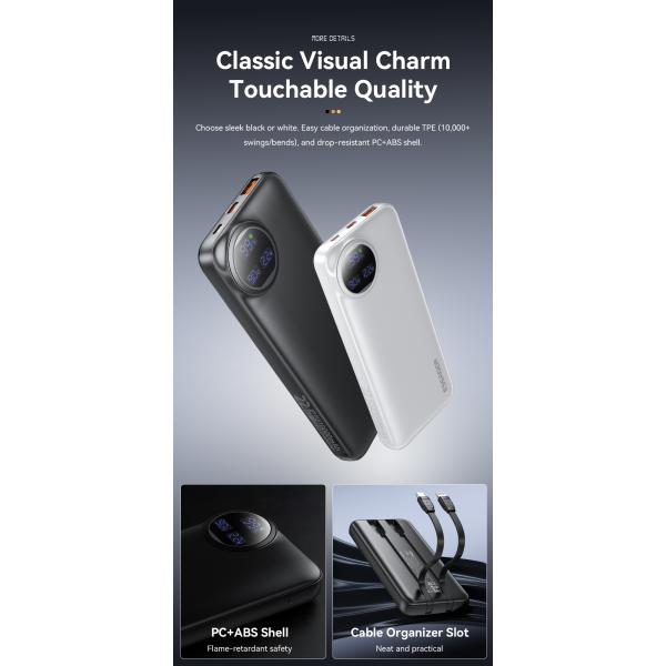 ESSAGER ES-D016 Series 20000 mah Power Banks with USB A/C/Lighting Output LED Display