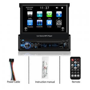 Cheap 1 Din 7 Carplay Car Radio Bluetooth Android-Auto Touch Screen MP5 Player RDS FM USB TF ISO Stereo Audio wholesale