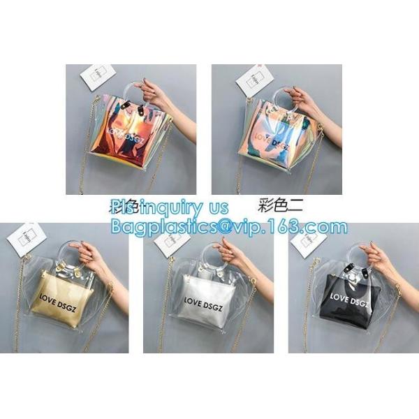 Purses PVC Vinyl Plastic Purse Bag Handbag Ladies, Summer pvc tote bag lady transparent PVC handbags, Shoulder Handbag H