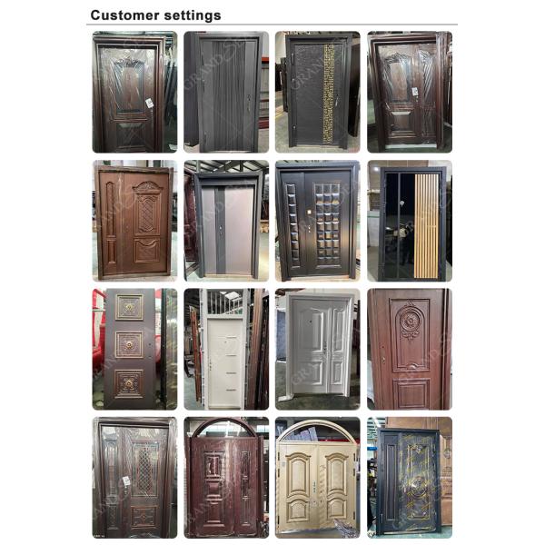 Grandsea Entrance Luxury Double Front Armored Steel Exterior Turkish Others Porta Security Door for Home