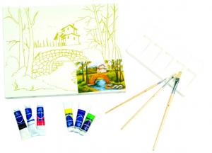 China Integrated Acrylic Paint Starter Set , Travel Acrylic Paint Set For 8 Year Old on sale