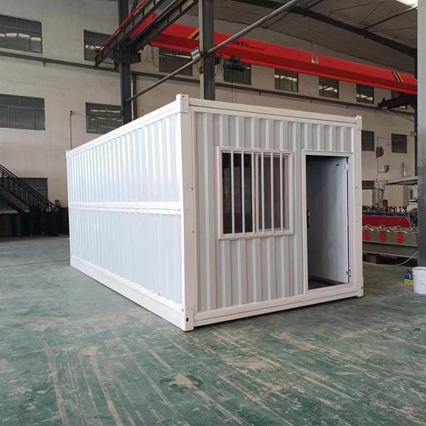 Portable 20ft Foldable Prefab Container House with Toilet Modern Design Steel Luxury