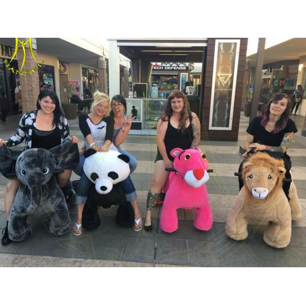 Hansel plush animla train toy ride horse scooter toy riding animal for birthday rent