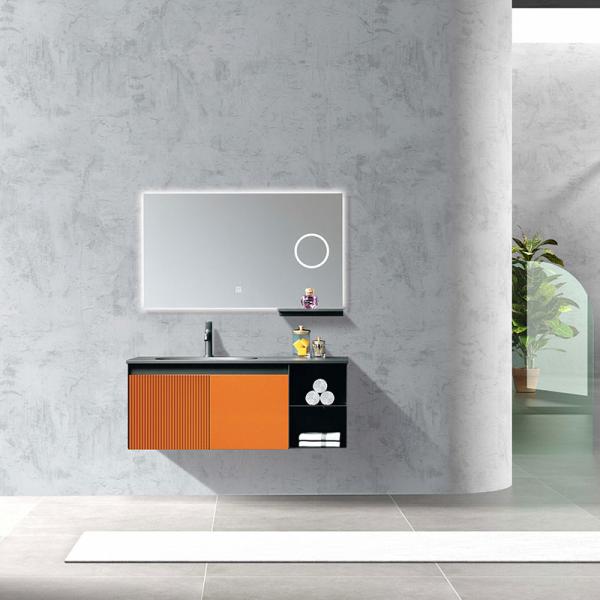 Hot Sale Modern Style Single Mirror Vanity Sink Bathroom Storage Cabinet Bathroom Vanity