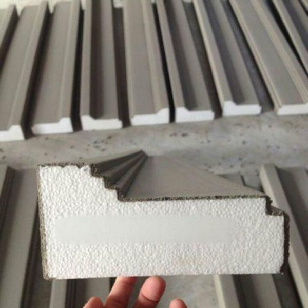 Villa Exterior Wall Decoration Stucco Foam Trim Moisture Proof With Cement Surface