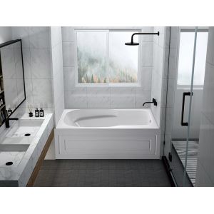 Cheap PMMA Acrylic Skirt Bathtub White Without Drainer CUPC MG-DT1582 wholesale