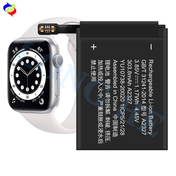 High quality watch battery A2327 for iWatch Series 6 44mm 3.85V 303.8mAh battery