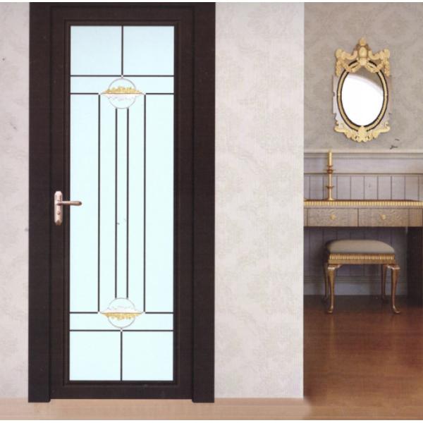 Wood Grain Aluminium Casement Door Aluminum Flush Casement Doors