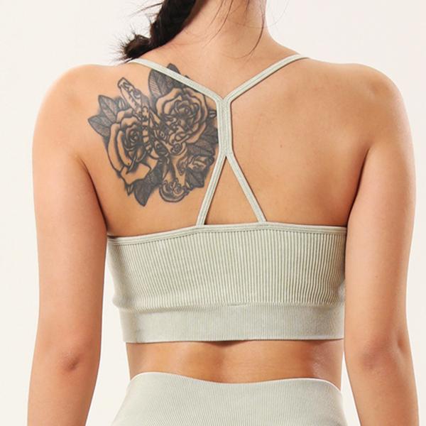 Design Adjustable Fitness Sexy Short Gym Yoga Wear Sports Bra Brief Sets for Women Tracksuit