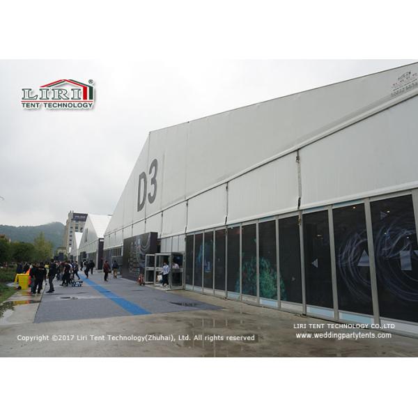 50x110M Large Outdoor Canopy Tent Hall Structure with Aluminum Frame and White PVC